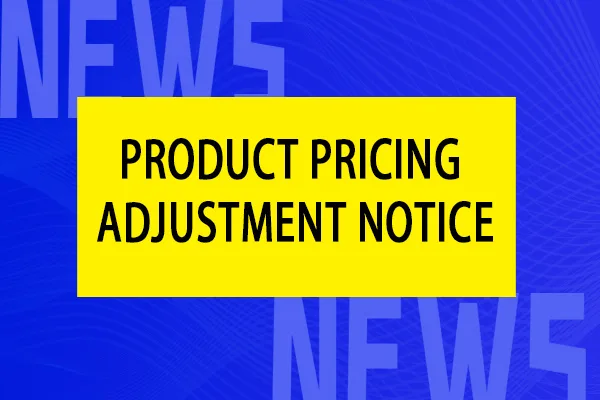 Product Pricing Adjustment Notice